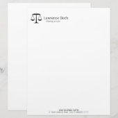 はかりで測法律 レターヘッド (正面/裏面)