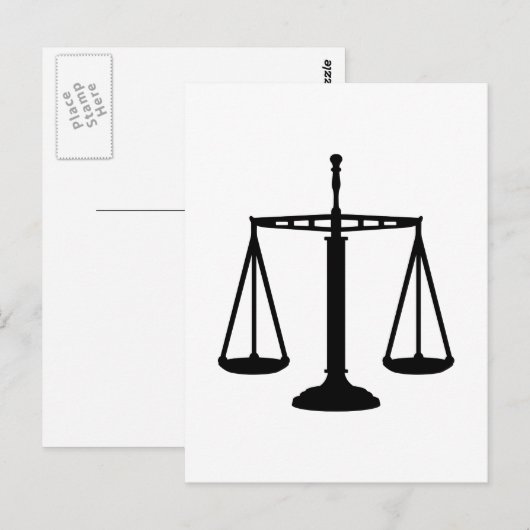 はかり ポストカード (正面/裏面)