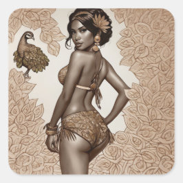 はかわいらしよかわいらしり スクエアシール