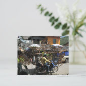 はがおもしろいき|負荷が高い ポストカード (スタンド正面)