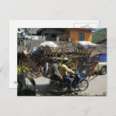 はがおもしろいき|負荷が高い ポストカード (正面/裏面)