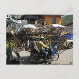 はがおもしろいき|負荷が高い ポストカード