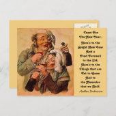 はがきおもしろいを楽しむ新年のトースト夫婦 シーズンポストカード (正面/裏面)