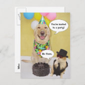 はがきおもしろい招待状 インビテーションポストカード (正面/裏面)