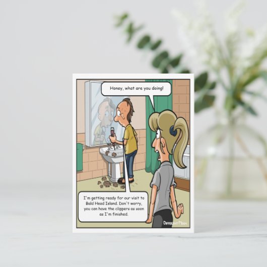 はがきおもしろい ポストカード (スタンド正面)