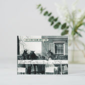 はがきおもしろい – 馬ディナー ポストカード (スタンド正面)