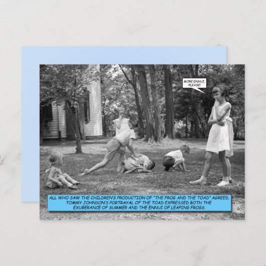 はがきおもしろい- Leapfrog ポストカード (正面/裏面)