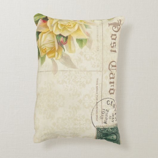 はがきかわいらし枕16" x 12" アクセントクッション (裏面(縦))
