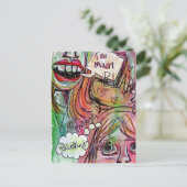 はがきが多すぎます ポストカード (スタンド正面)