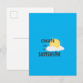 はがきが自分の太陽の光を作る ポストカード (正面/裏面)