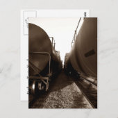 ~はがきで長い廊下の車の中庭に入る ポストカード (正面/裏面)