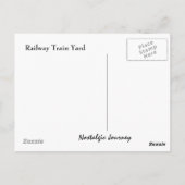 ~はがきで長い廊下の車の中庭に入る ポストカード (裏面)