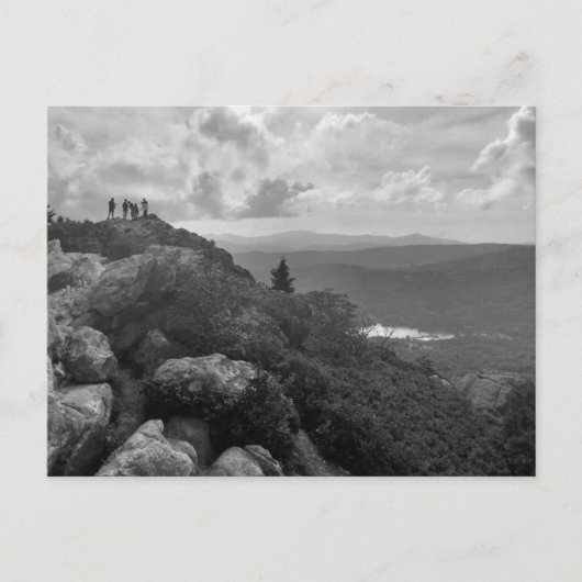 はがきに印刷された横向き白黒の写真 ポストカード (正面)