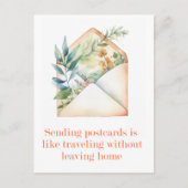 はがきに関する引用文 |事後交差 |水彩 ポストカード (正面)