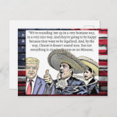 はがきのおみやげをトランプさんが言うバカなこと ポストカード (正面/裏面)