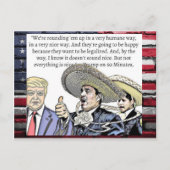 はがきのおみやげをトランプさんが言うバカなこと ポストカード (正面)