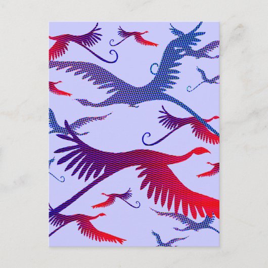 はがきのファンシー飛行 ポストカード (正面)