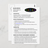 はがきの再開 ポストカード (正面/裏面)