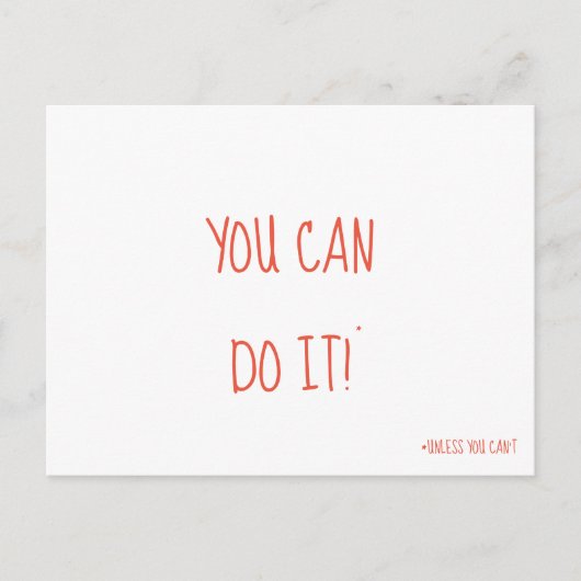 はがきの動機付けができおもしろいる ポストカード (正面)