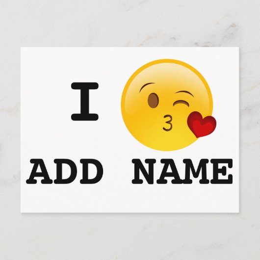 『はがきの吹キスが好きカスタム』 ポストカード (正面)