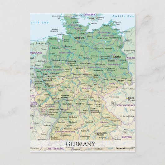 はがきの地図♥ドイツ2 ポストカード (正面)