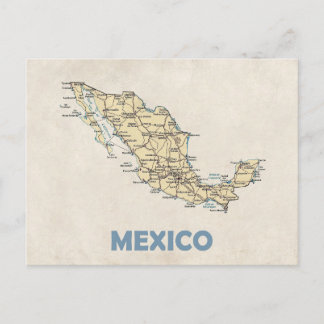 はがきの地図♥メキシコ ポストカード