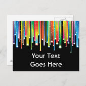 はがきの垂れ下が絵を描り線 ポストカード (正面/裏面)