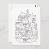 はがきの新しいホームカラーのお気に入り ポストカード (正面/裏面)