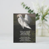 はがきの白鳥はラディー・威厳のあるバセットが作る ポストカード (スタンド正面)