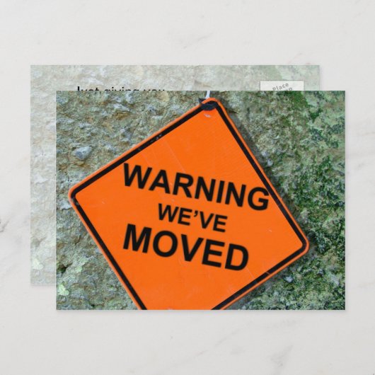 はがきの移動- 案内ポストカード (正面/裏面)