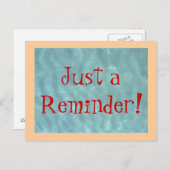 はがきはただの注意喚起! ポストカード (正面/裏面)