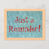 はがきはただの注意喚起! ポストカード (正面)