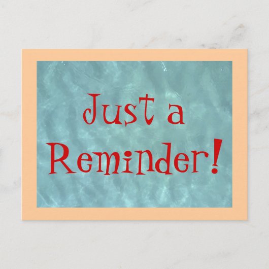 はがきはただの注意喚起! ポストカード (正面)