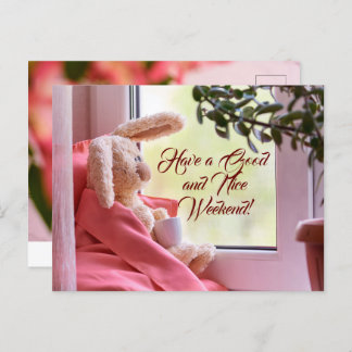 はがきは良い週末を過ごせる ポストカード