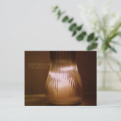 はがきは「一本蝋燭の方が好い」 ポストカード (スタンド正面)