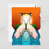 はがきほえる鶴の愛鳥 ポストカード (正面/裏面)