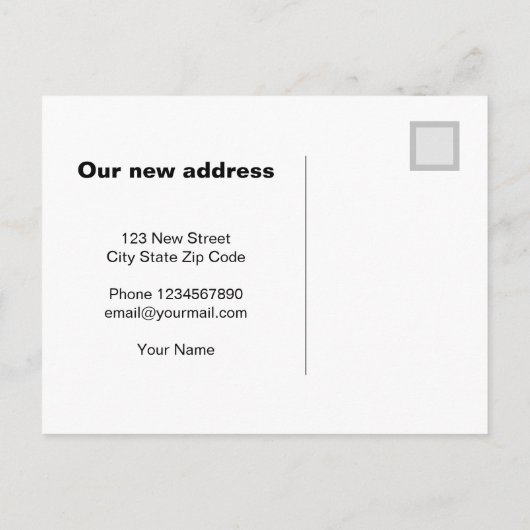 はがきをヴィンテージテキサス州州マップで移動 案内ポストカード (裏面)