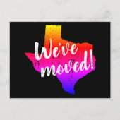 はがきをヴィンテージテキサス州州マップで移動 案内ポストカード (正面)