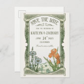 はがきを保存する |フローラアールヌーボー 案内ポストカード (正面/裏面)