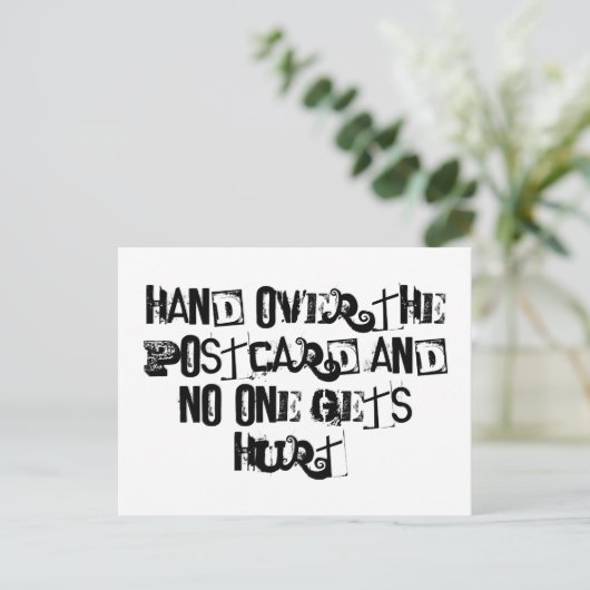 はがきを手渡して誰も傷つけない ポストカード (スタンド正面)