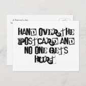 はがきを手渡して誰も傷つけない ポストカード (正面/裏面)