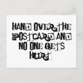 はがきを手渡して誰も傷つけない ポストカード (正面)