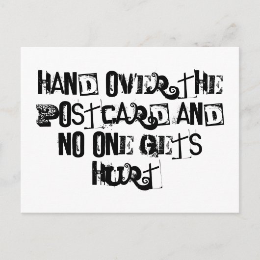 はがきを手渡して誰も傷つけない ポストカード (正面)