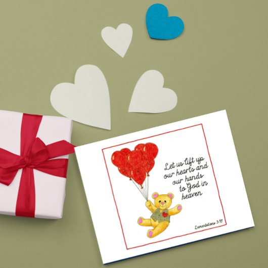 はがきを持ち上げよう感動的 ポストカード