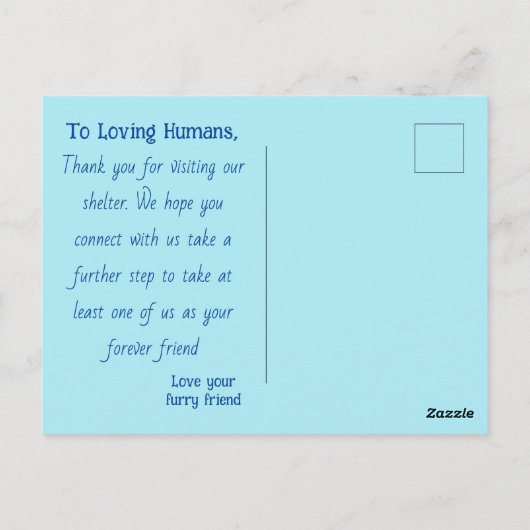 はがきを採用する ポストカード (裏面)