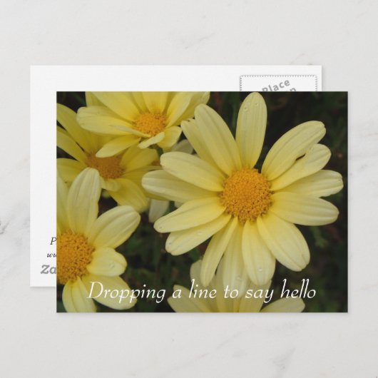 はがきを言うための行の削除 ポストカード (正面/裏面)