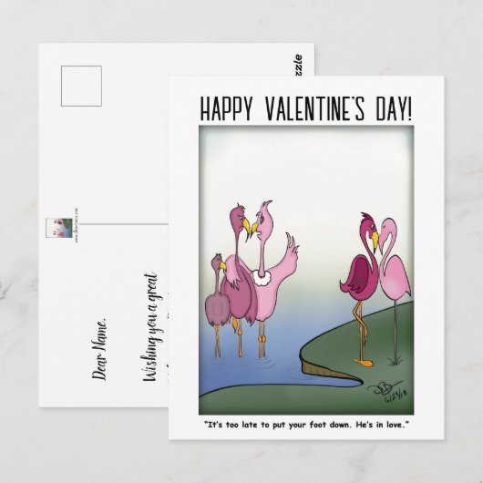 はがきを足に ポストカード (正面/裏面)