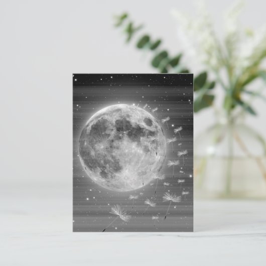 はがきを飛ばす夢 ポストカード (スタンド正面)