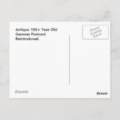 はがきアンティーク再導入雪遊明け ポストカード (裏面)