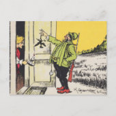 はがきアンティーク再紹介鳥狩人妻 ポストカード (正面)